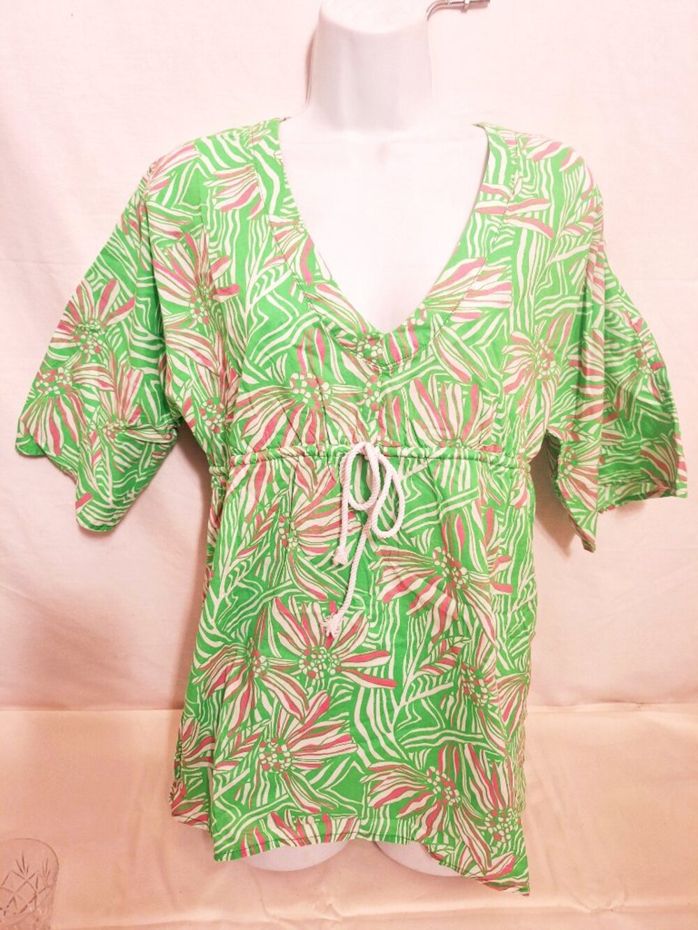 Lilly Pulitzer LAYLA Swim Cover-up Tunic Top S Cotton